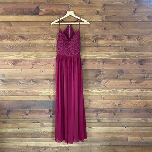 Burgundy Bridesmaid dress - City Triangles